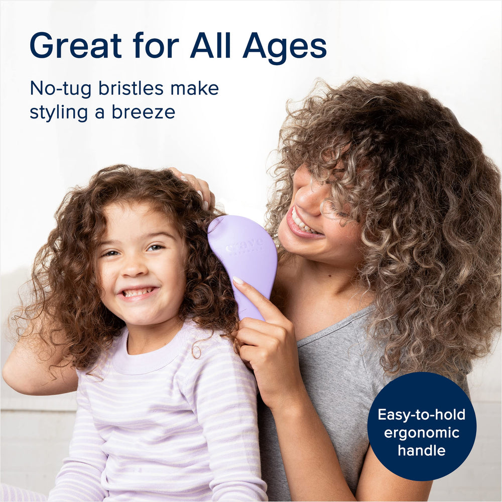 Crave Naturals Glide Thru wet hair use shows gentle glide