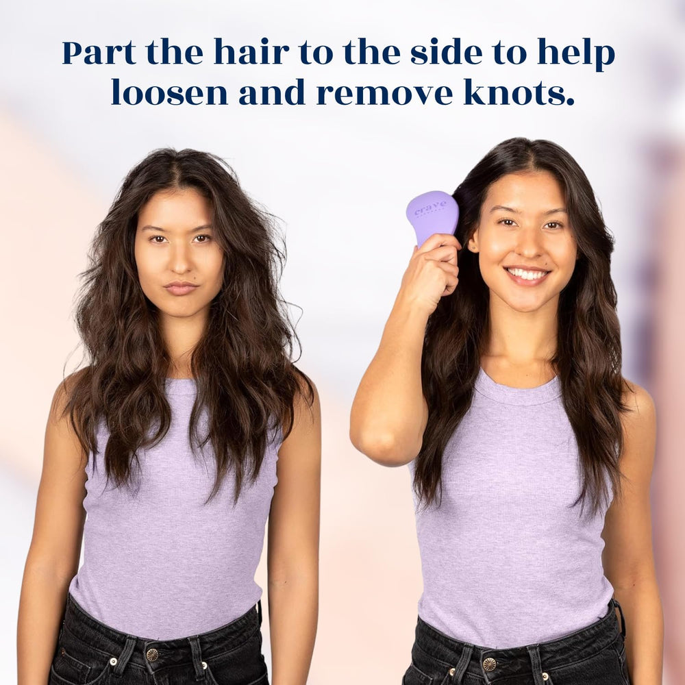 Crave Naturals Glide Thru brush suitable for wigs and extensions.
