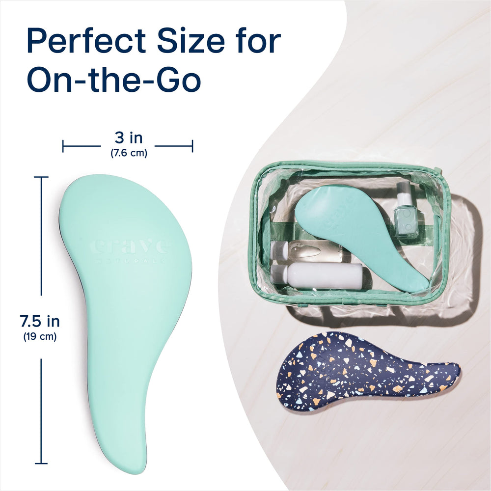 Crave Naturals in-hand grip supports comfortable detangling during quick morning routines.