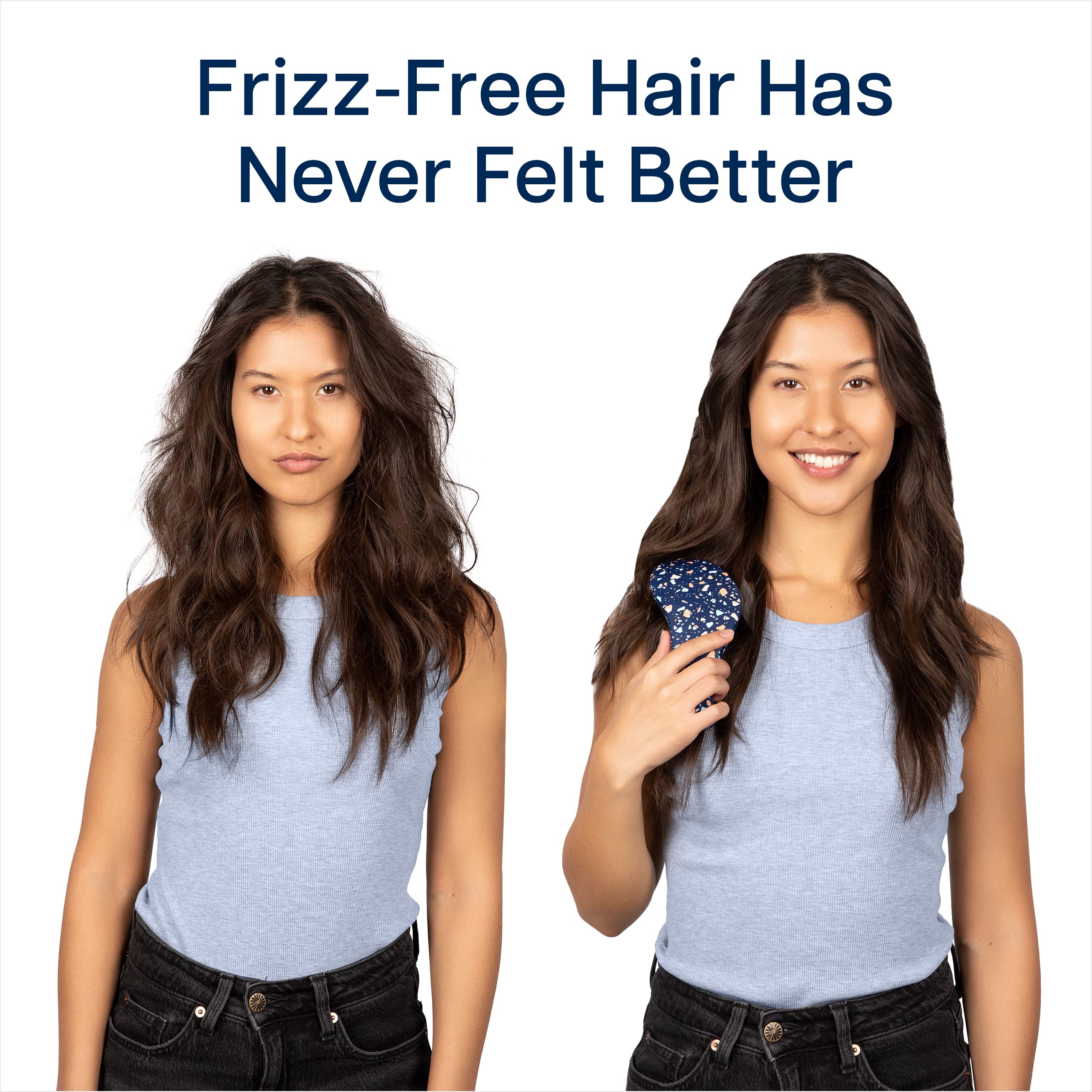 Crave Naturals travel-friendly detangler brush fits bags for on-the-go touch-ups.