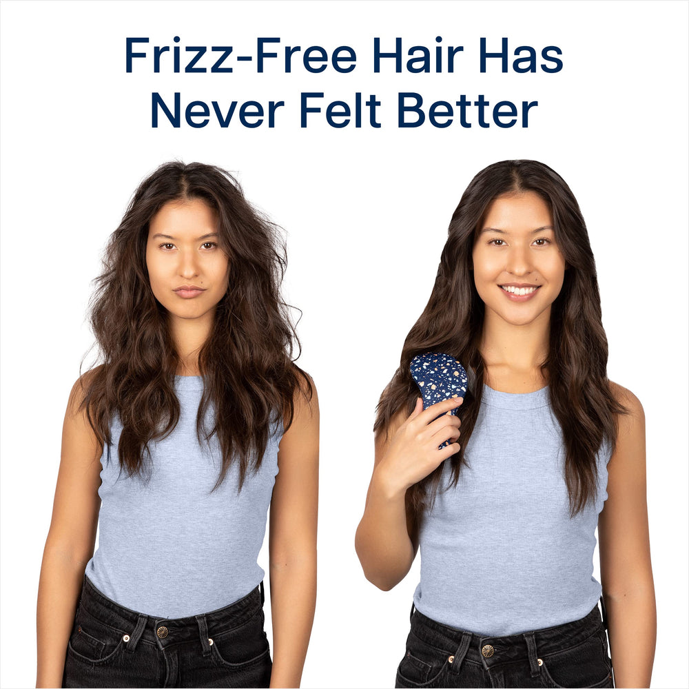 Crave Naturals travel-friendly detangler brush fits bags for on-the-go touch-ups.