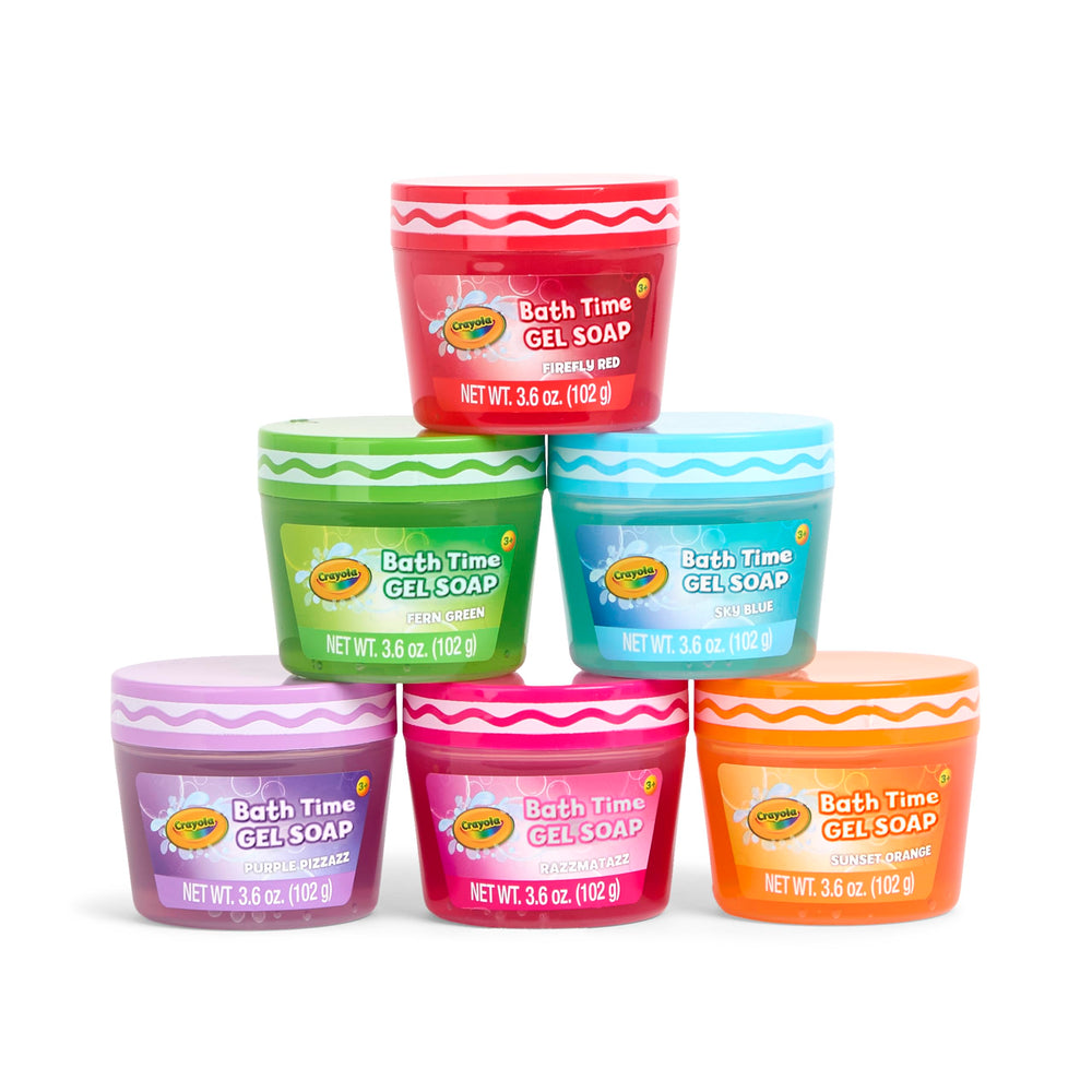 Crayola Bath Time Slime set bath scene shows kids enjoying cleaning routine.