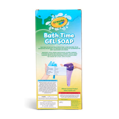 Crayola Bath Time Slime color swatches highlight six hues for playful hygiene.