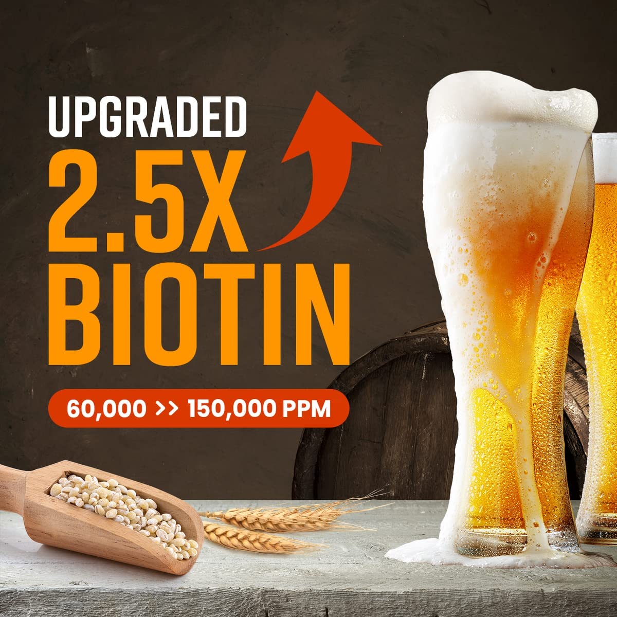 CRAZY SKIN Beers Yeast Panthenol-Collagen blend adds moisture and hair support