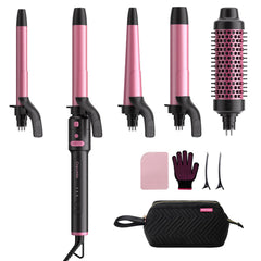 CrazyMar 5 in 1 automatic curling iron kit for salon-ready curls on the go