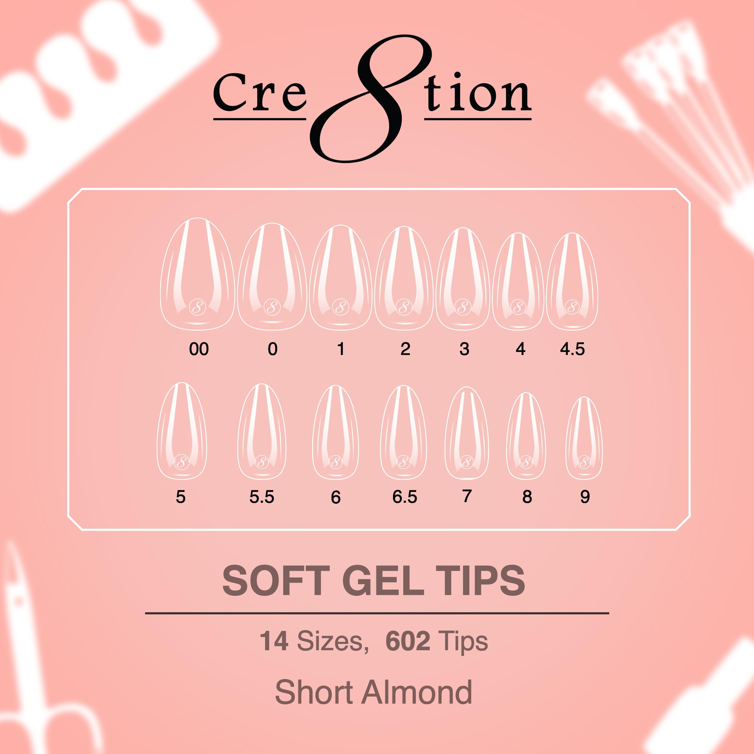 Cre8tion Extend Gel setup for professional salon use and home kits.