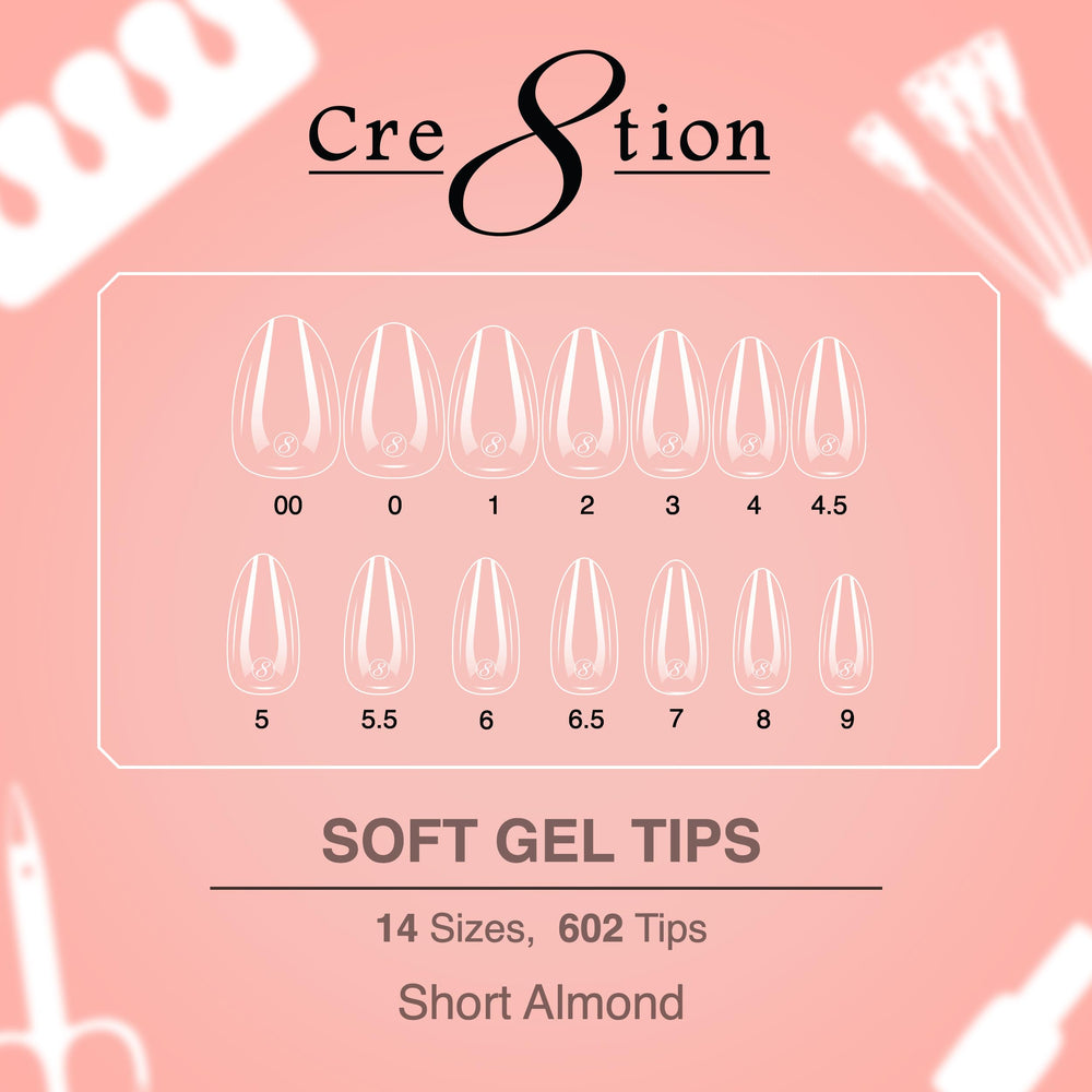 Cre8tion Extend Gel setup for professional salon use and home kits.