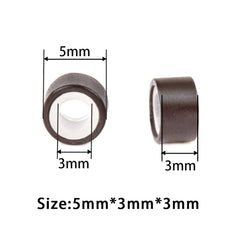 CREATE BEAUTY 5mm outer and 3mm inner silicone rings shown in cross-section for secure grip