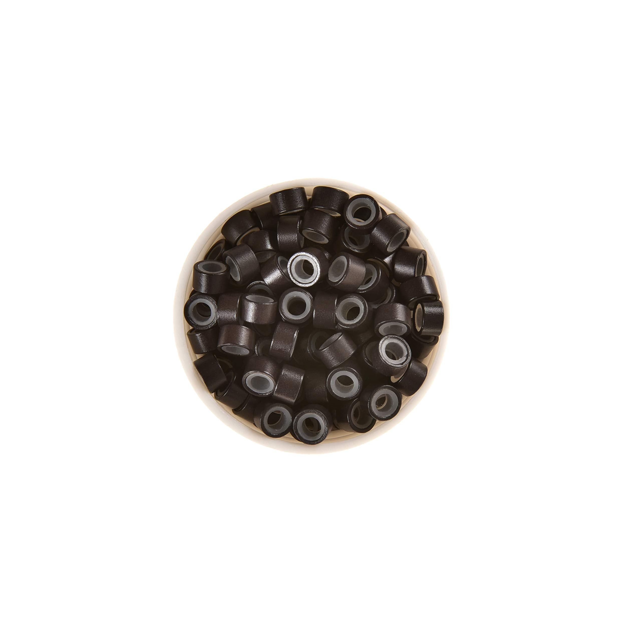 CREATE BEAUTY silicone-lined micro rings in a 1000-piece bottle