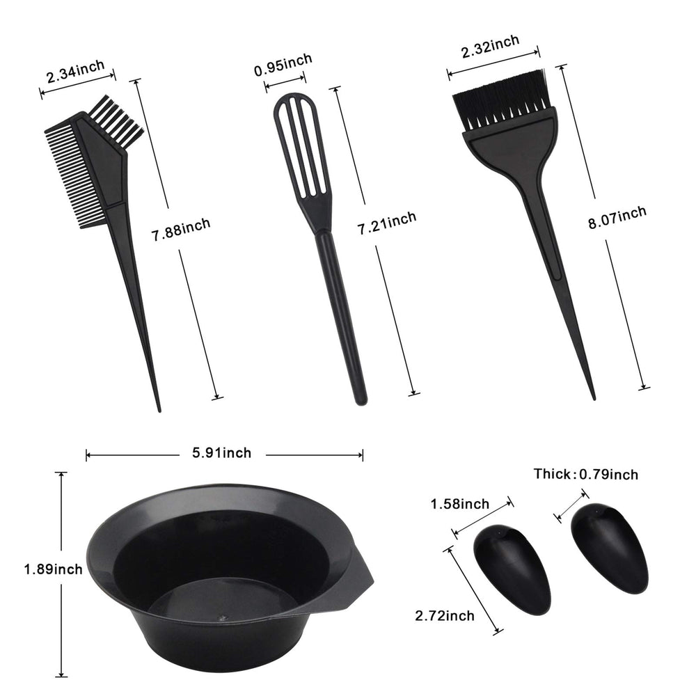 CREATESTAR hair dye brush for precise, streak-free color application