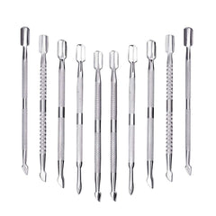 Creatiee-Pro cuticle pusher spoon side view for gentle gel removal