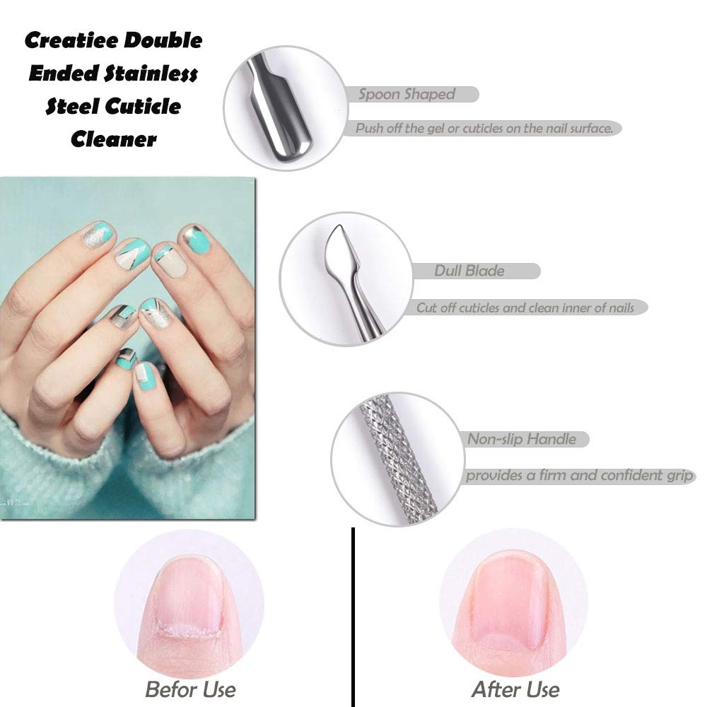Creatiee-Pro stainless steel cuticle tools show durability