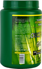 Crece Pelo jar closeup highlights generous 61 oz size for long-lasting treatment.