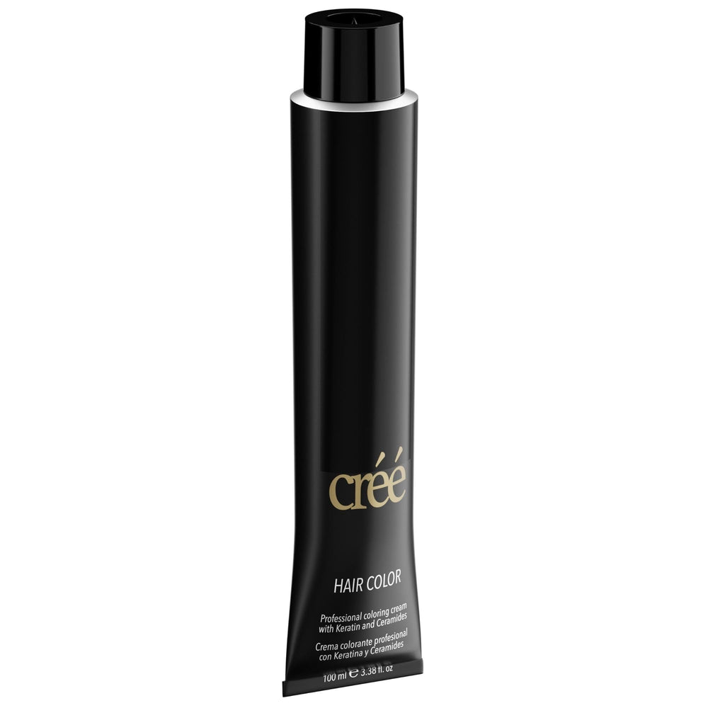 Créé Cree professional red dye application tube shows smooth cream for even coverage