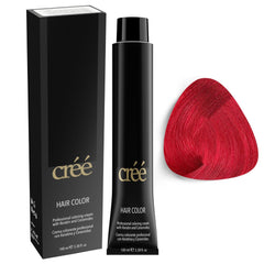 Créé Cree professional red packaging highlights salon-grade at-home color prep