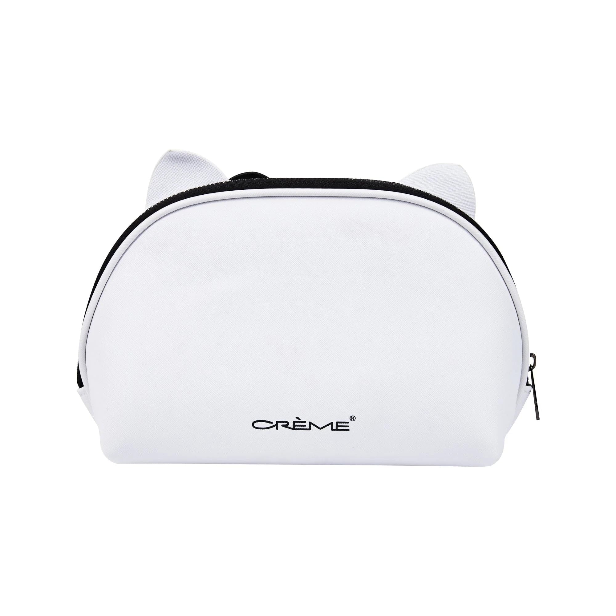 The Crème Shop Hello Kitty Y2K pouch zipper close highlights secure storage.
