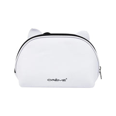 The Crème Shop Hello Kitty Y2K pouch zipper close highlights secure storage.