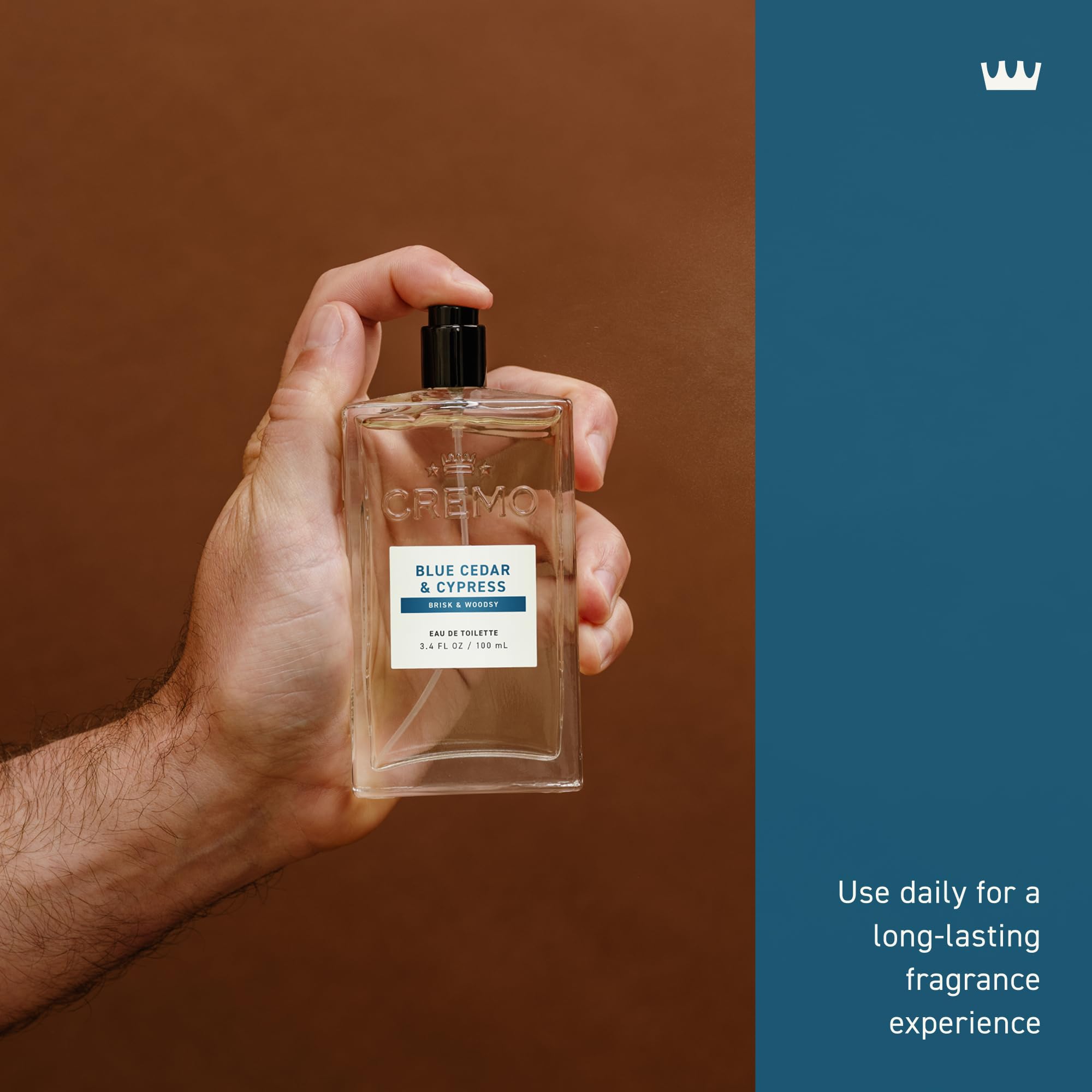 Cremo Blue Cedar & Cypress body wash pair complements fragrance routine