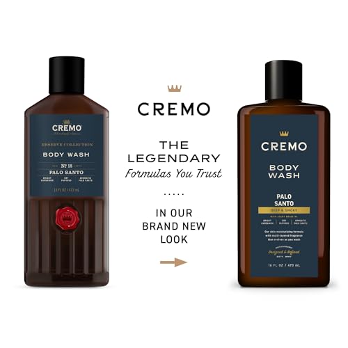 Cremo Body Wash 16oz pump bottle conveying balanced moisture and clean feel