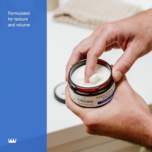 Cremo paste in hair showing added texture and volume