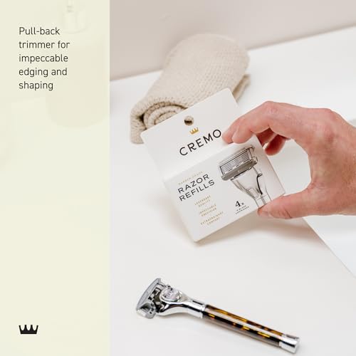 Modular handle system on Cremo Refills offers interchangeable sleeves for personalized style.