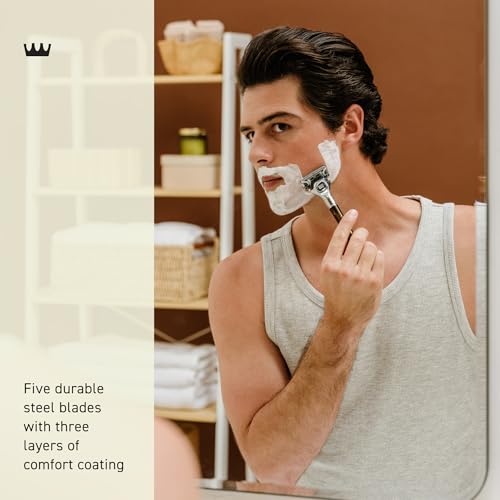 Pull-back trimmer on Cremo Refills enables precise grooming in hard-to-reach areas.