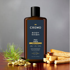Cremo Reserve Palo Santo ingredients marula oil highlighting skin-friendly formula