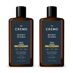 Cremo Rich-Lathering Palo Santo bottle showing premium scent and packaging for daily refreshment