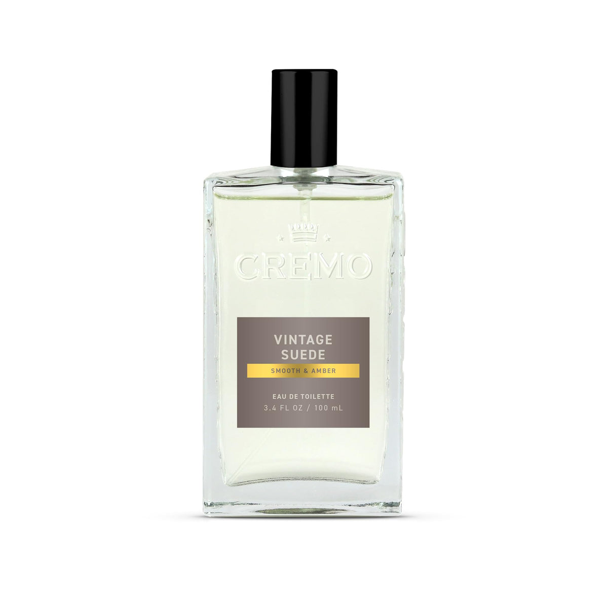 Cremo Vintage Suede bottle spray for daily refined fragrance