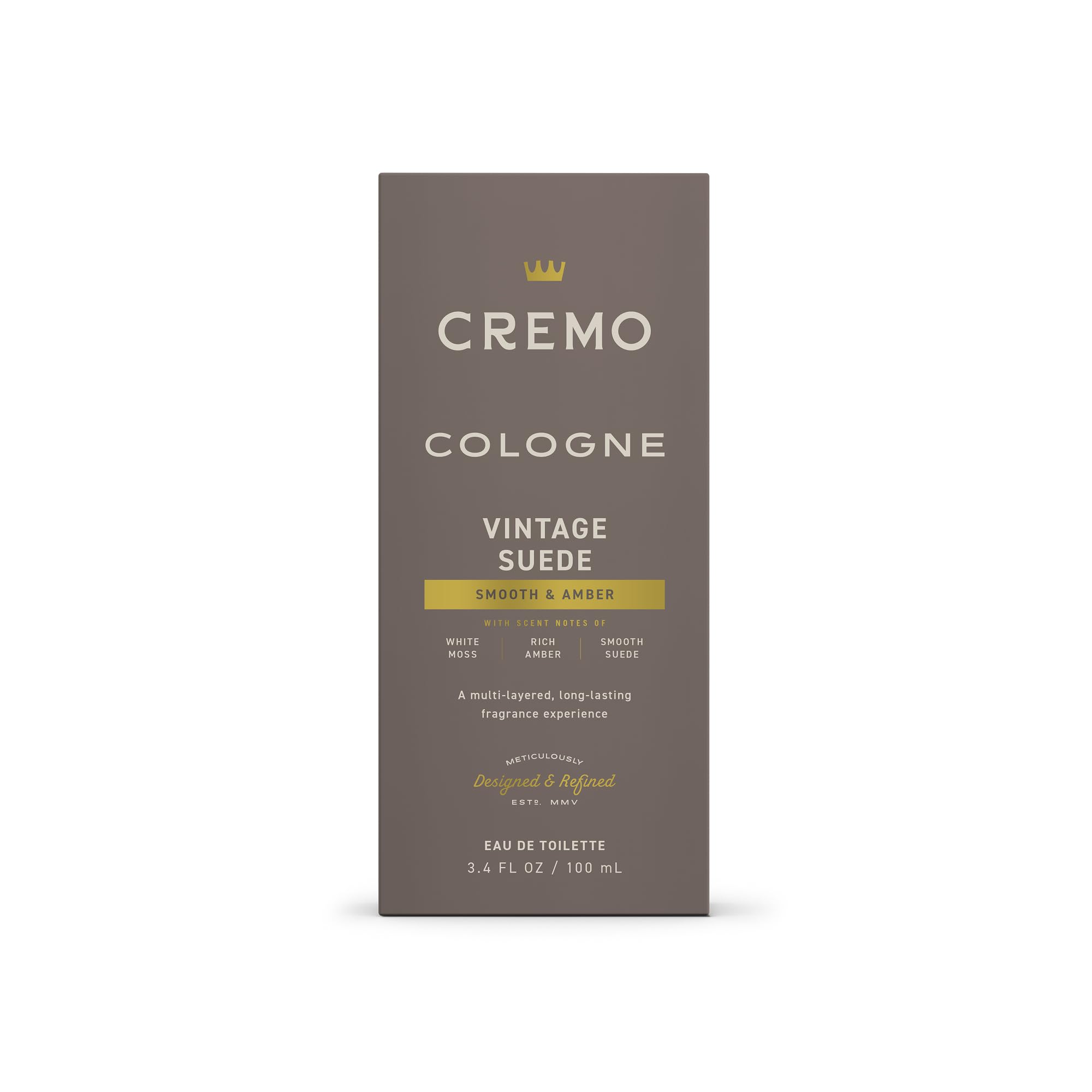 Cremo Vintage Suede daily routine shot suggesting effortless fragrance