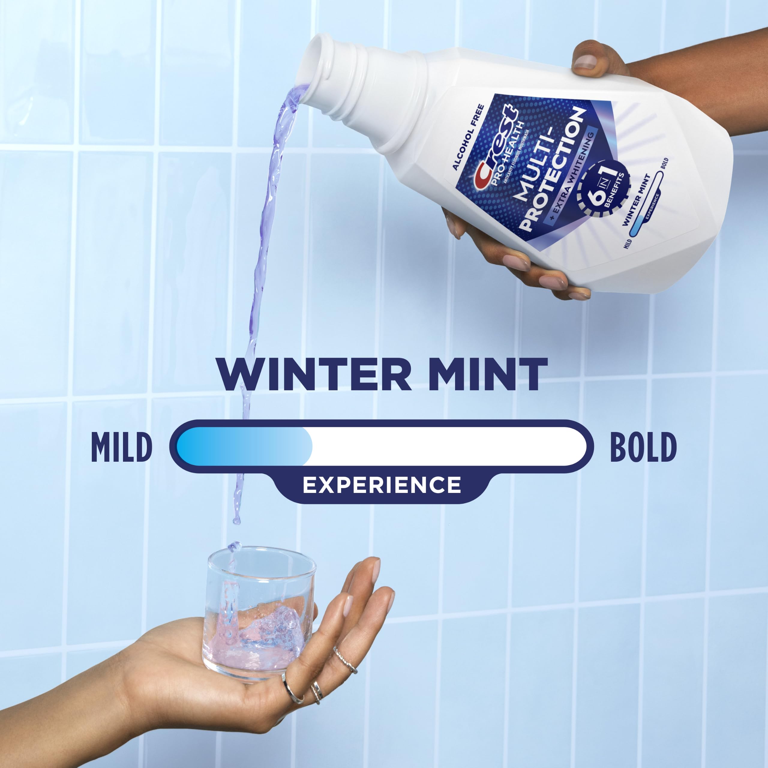 Fresh mint leaves beside Crest suggesting natural mint flavor boost