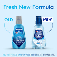 Crest Pro-Health label close-up highlighting CPC and alcohol-free advantage
