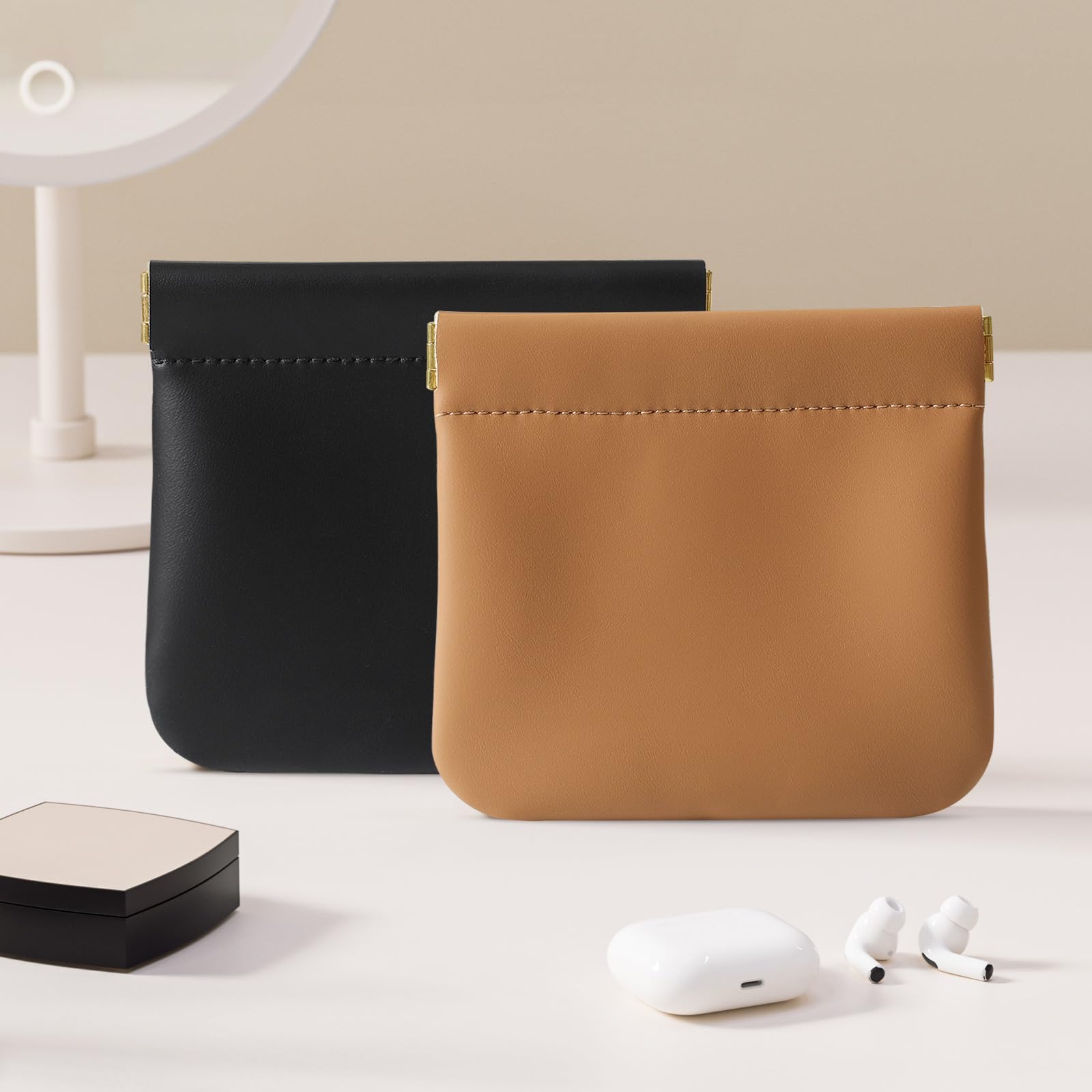 Cretkhp travel purse compact size fits in bags for trips