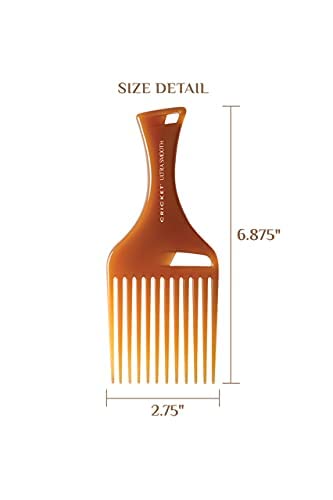 Cricket Hair Pick wide-teeth-glide captures gentle detangling without pulling