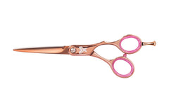 Cricket Shear Xpressions 5-75-inch full view in rose gold for precise, versatile cutting.