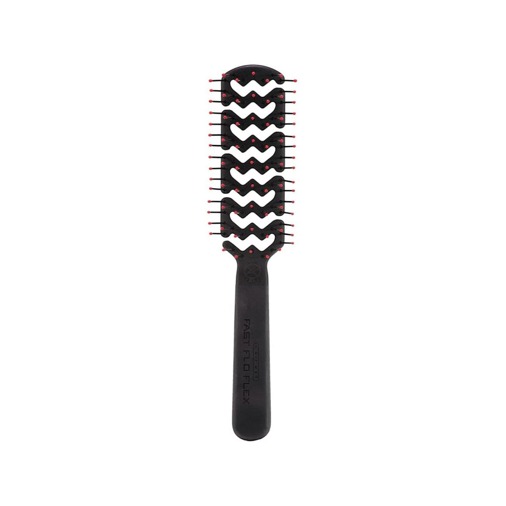 Cricket Static Free Fast Flo non-slip grip handle provides secure control during styling.
