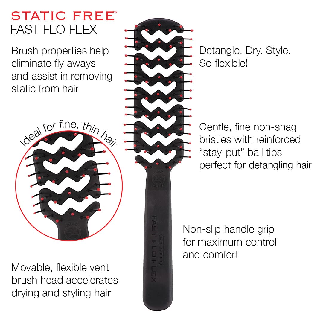 Cricket Static Free Fast Flo USA-made construction emphasizes quality tools.
