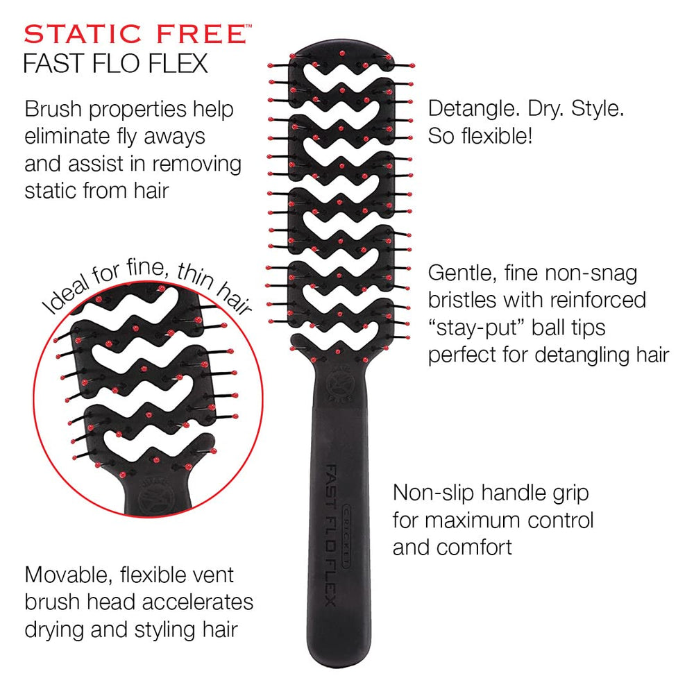 Cricket Static Free Fast Flo USA-made construction emphasizes quality tools.