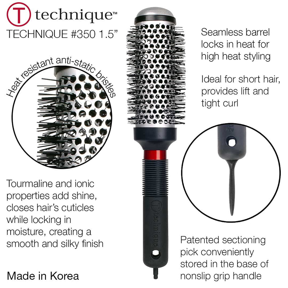 Cricket Technique #350 seamless barrel highlights heat-retention for efficient styling