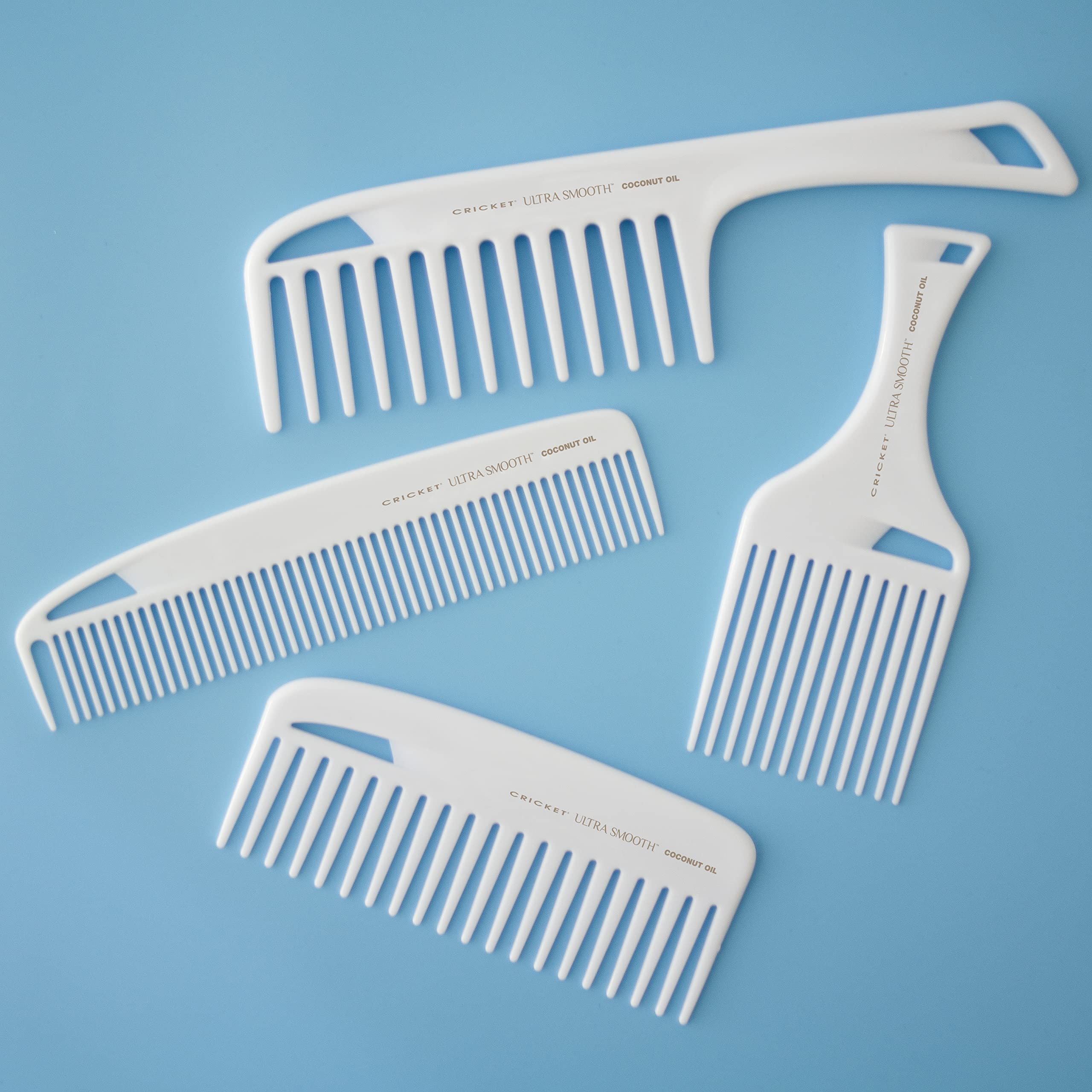 Cricket detangler used on wet hair after shower.