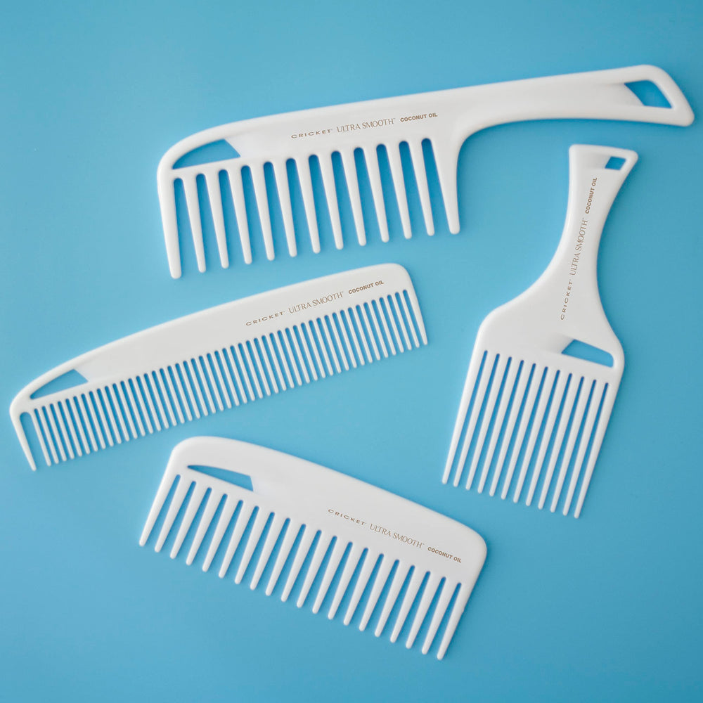 Cricket detangler used on wet hair after shower.