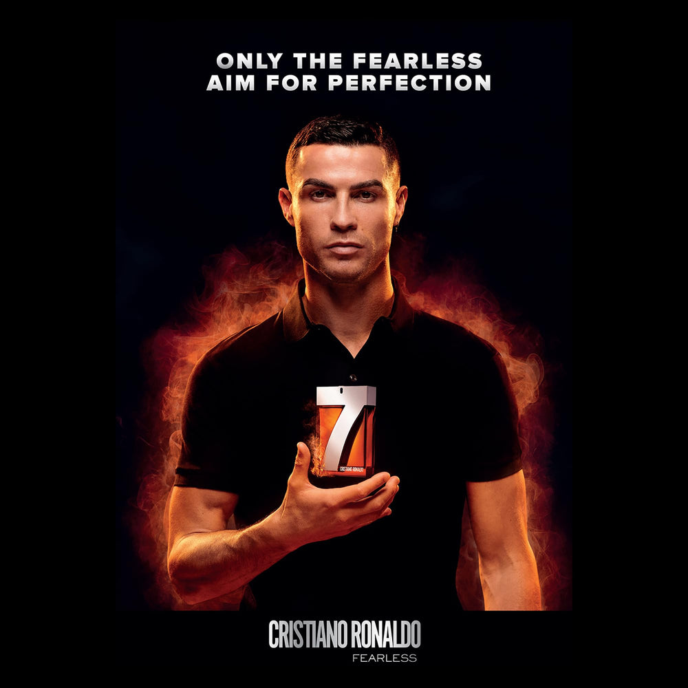 CRISTIANO RONALDO Fearless-woody-spicy-floral conveys versatile scent profile