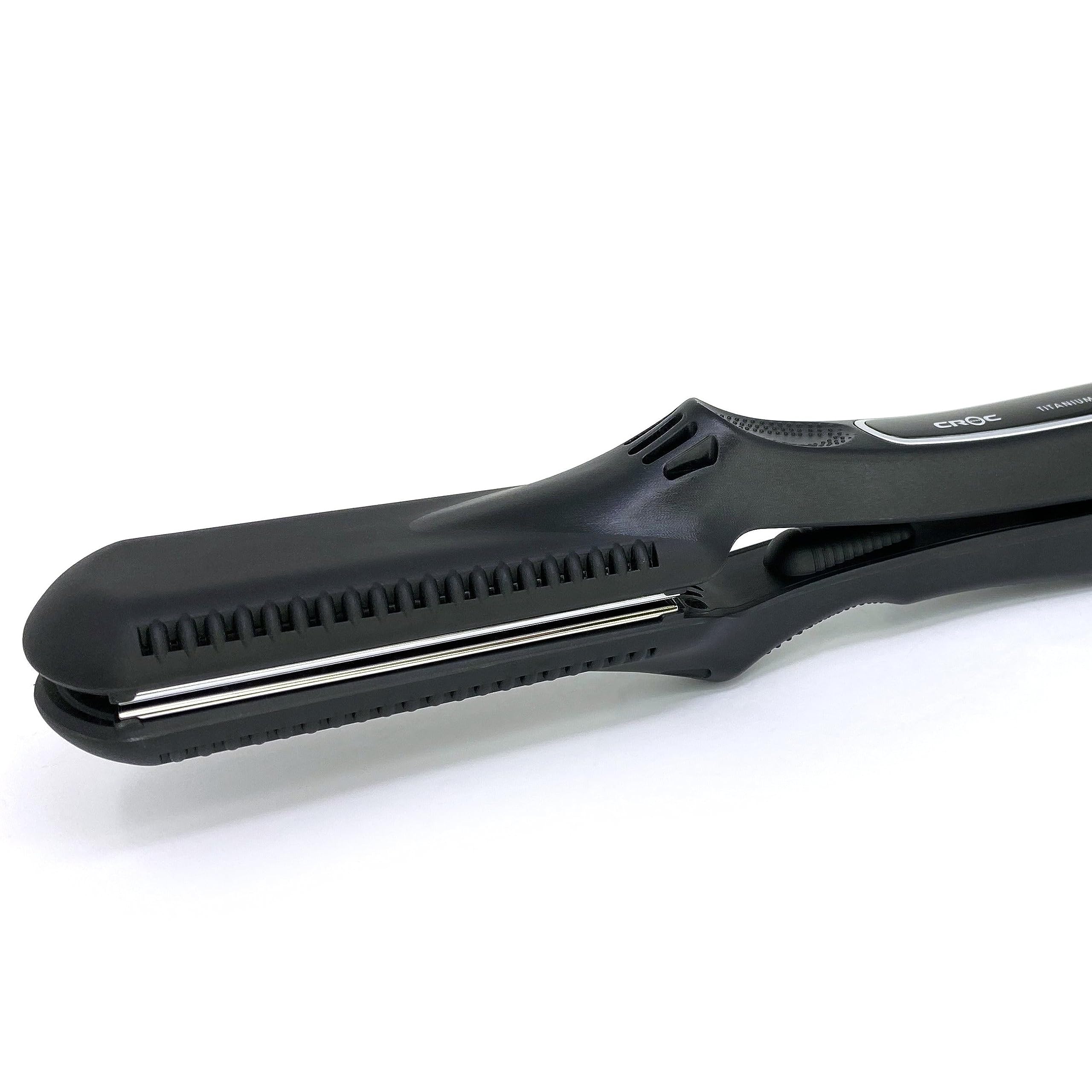 CROC Classic Flat Iron dual voltage design suitable for travel styling anywhere.
