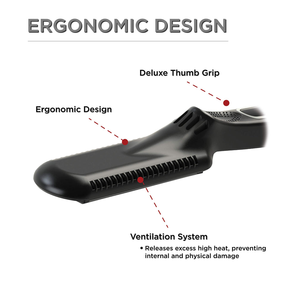 CROC Classic Flat Iron safety shut-off icon indicating auto-off safety feature.