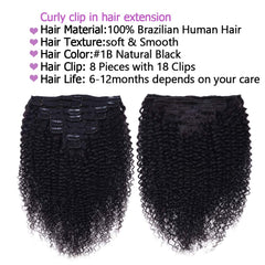 Croocco 14-inch waves clip-in show natural color blend for Black women.