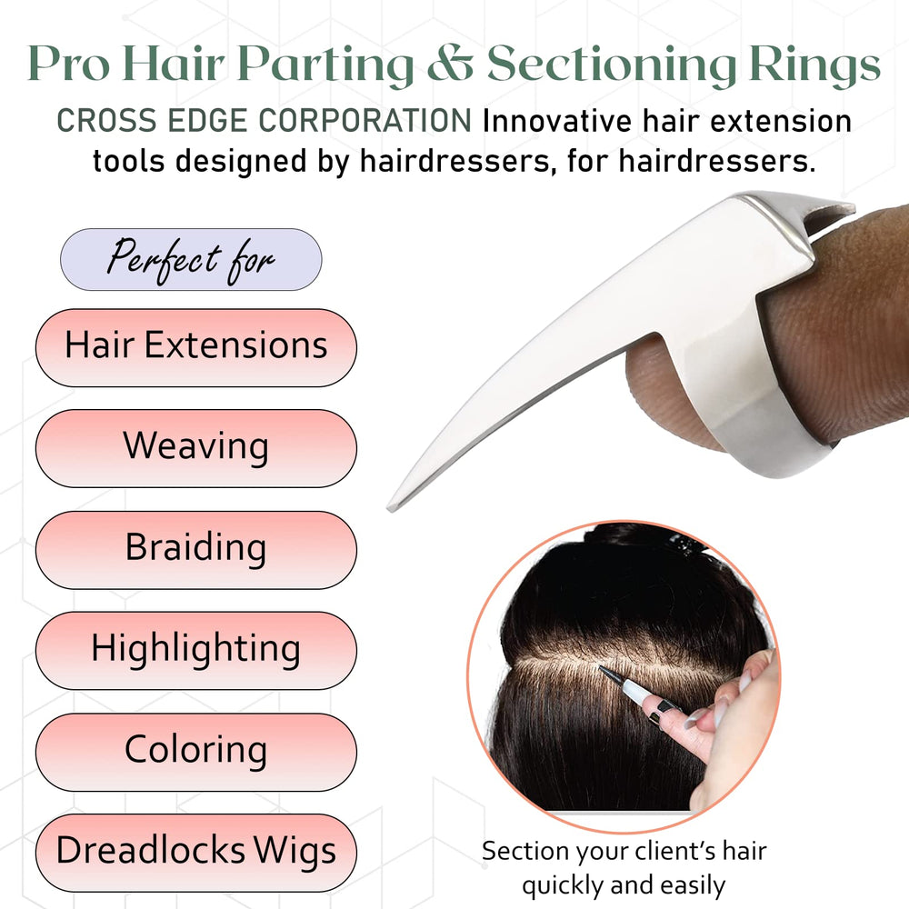 Cross Edge Pro in-tape extensions usage shot shows salon-ready performance.