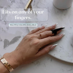 Cross Edge Pro worn-on-finger view shows quick-access tool for efficient parting, saving time.