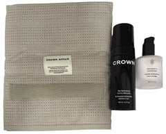 Crown Affair Air Dry Ritual leave-in bottle provides lightweight hydration for detangling and smooth hair.