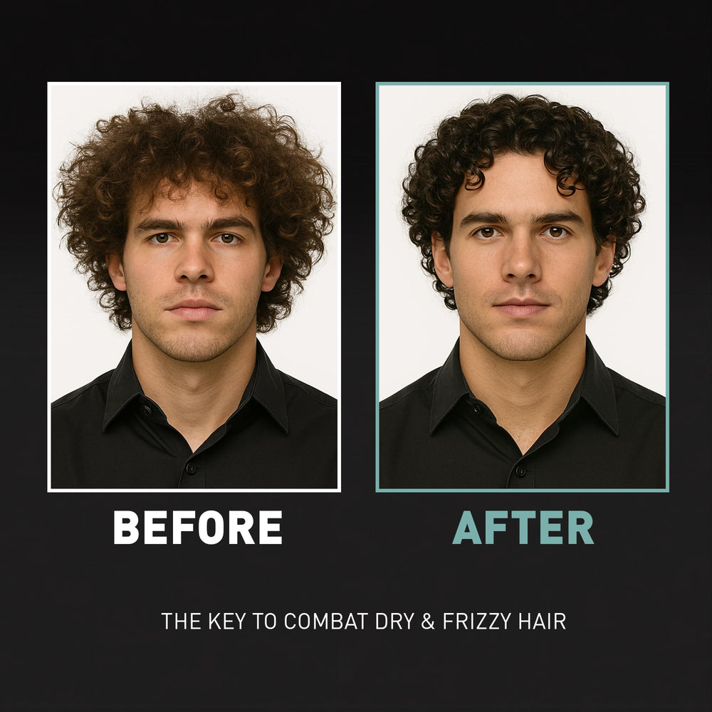 Hair Craft Co. CRVFT conditioner in hands ready for quick daily application and moisture