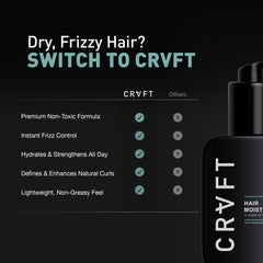 Hair Craft Co. CRVFT leave-in for dry, damaged hair, restoring shine